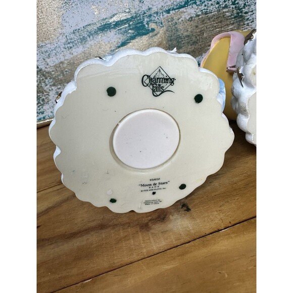 Vintage Fitz and Floyd banks, Moon & Stars Bank" Blue, Pink - Picture 3 of 4